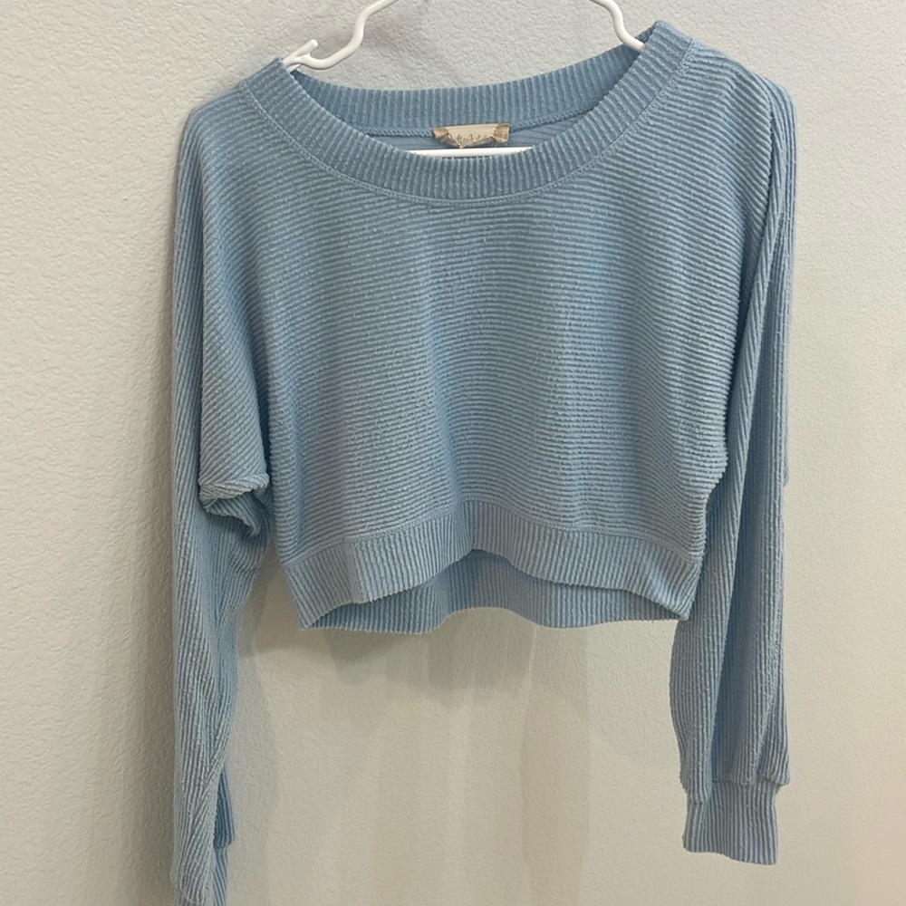 Altar’d State Cropped Blue Sweater